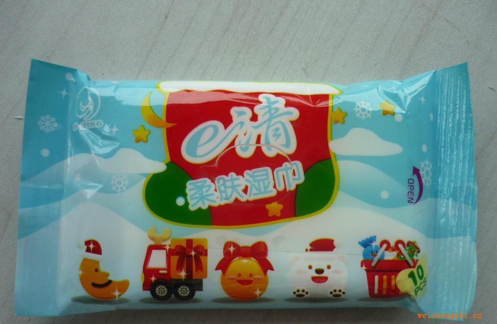 供應(yīng)長春龍洋e清10片衛(wèi)生濕巾（清潔濕巾）