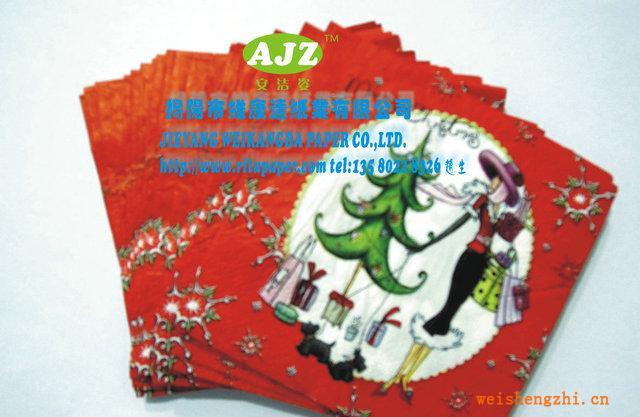 廠家直銷，高級酒店紙巾，荷包紙巾.餐巾紙，印花餐巾紙，抽紙